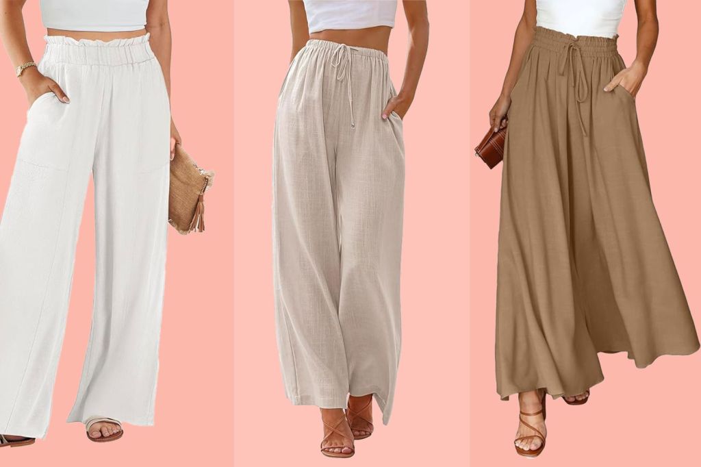 Women’s White Linen Pants